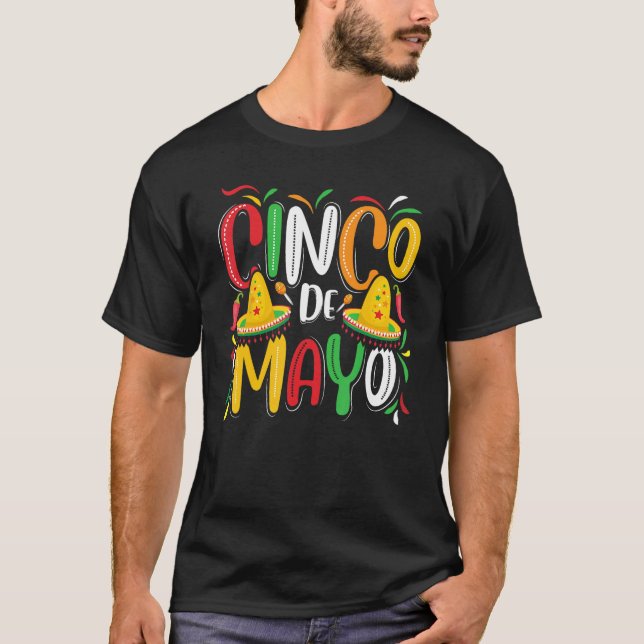 Cinco De Mayo Women Men Mexican Party 5 De Mayo T-Shirt (Vorderseite)