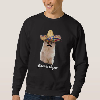 Cinco De Meow Cat Sombrero Cinco De Mayo Party Cat Sweatshirt