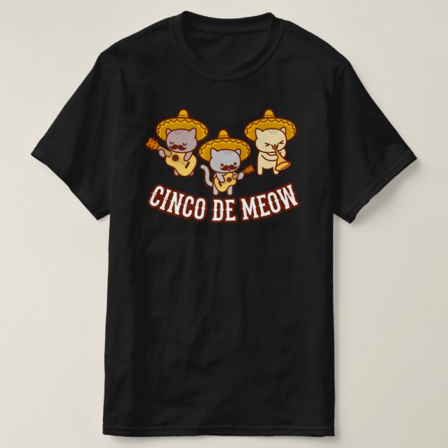 Cinco de Meow Cat T - Shirt (Design vorne)