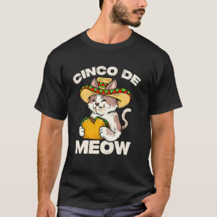 Cinco De Meow Cinco De Mayo Katzenliebhaber Mexika T-Shirt