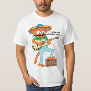 Cinco de Meow Cinco de Mayo Mexican Cartoon Cat T-Shirt