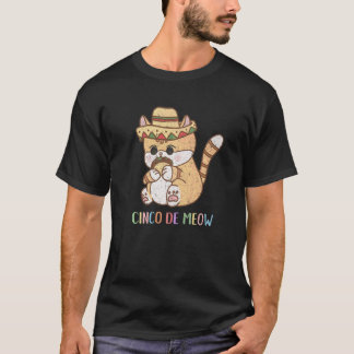 Cinco De Meow Katze  Cinco De Mayo Vintage T-Shirt
