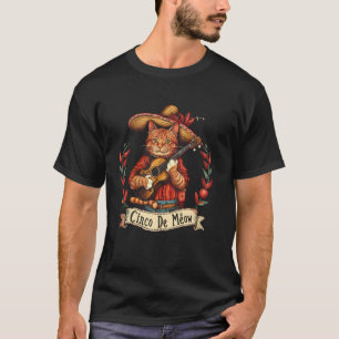 Cinco De Meow Katze Lustiger Cinco De Mayo Männer  T-Shirt