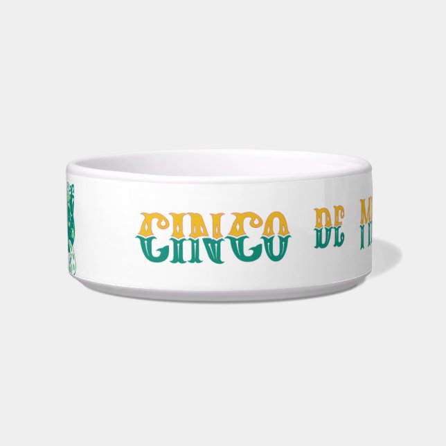 Cinco De Meowo Keramik Pet Bowl Napf (Vorderseite)