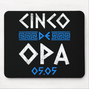 Cinco De Opa Lustiges Cinco De Mayo Orthodox Griec Mousepad