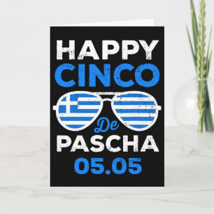 Cinco De Pascha Griechenland Flagge Lustiges Griec Karte