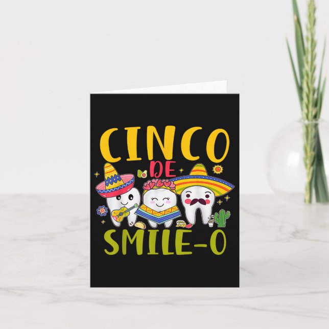 Cinco De Smile O Cinco De Mayo De Mayo Karte (Vorderseite)