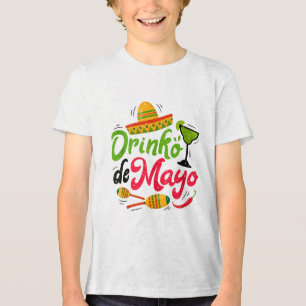 Cinco Drinko De Mayo Men Frauen trinken Tequila Ma Tri-Blend Shirt