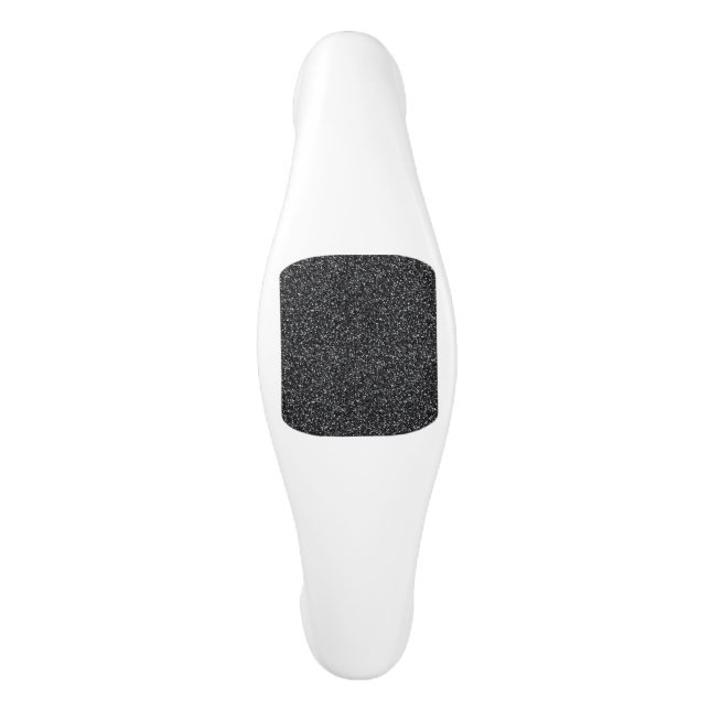 Cinder Black Glitzer Keramik Schrankknauf (Vorderseite)