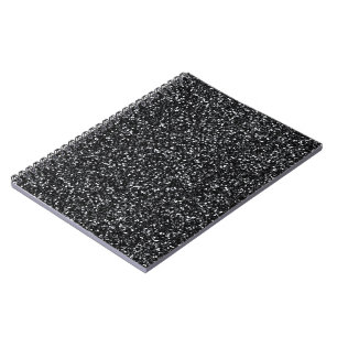 Cinder Black Glitzer Notizblock