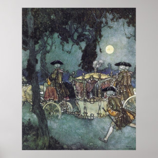 Cinderella Coach von Edmund Dulac Poster