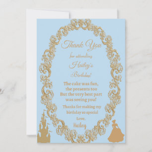 Cinderella Dankeschön Karte