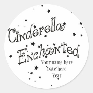 Cinderella Enchanted Runder Aufkleber