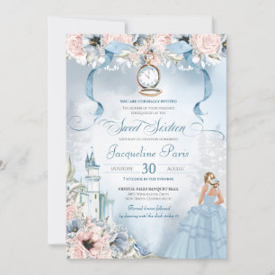 Cinderella Fairy Tale Princess Sweet 16 Geburtstag Einladung