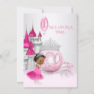 Cinderella Once Upon a Time Princess Birthday Einladung