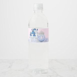 Cinderella Princess Water Bottle Labels Wasserflaschenetikett