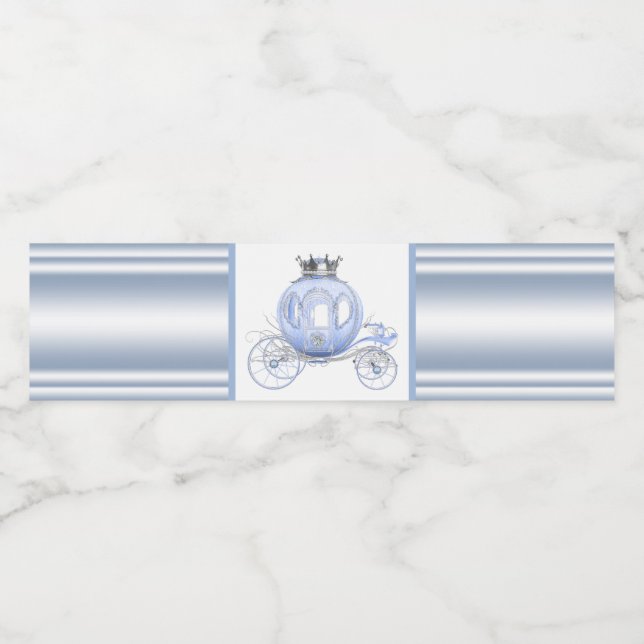 Cinderella Princess Water Bottle Labels Wasserflaschenetikett (Einzelnes Label)