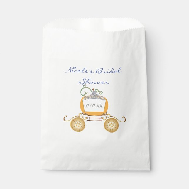 Cinderella Pumpkin Carriage Gastgeschenk Bags Geschenktütchen (Vorderseite)