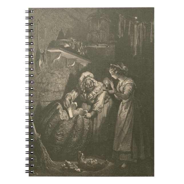 Cinderella Pumpkin - Gustave Doré Notizblock (Vorderseite)