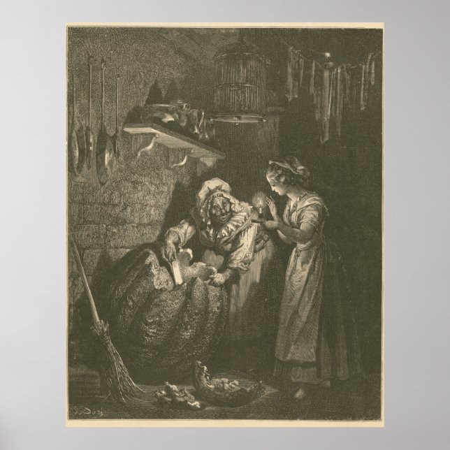 Cinderella Pumpkin - Gustave Doré Poster (Vorne)