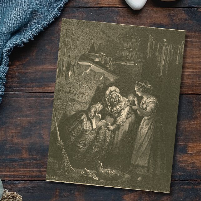 Cinderella Pumpkin - Gustave Doré Postkarte (Von Creator hochgeladen)