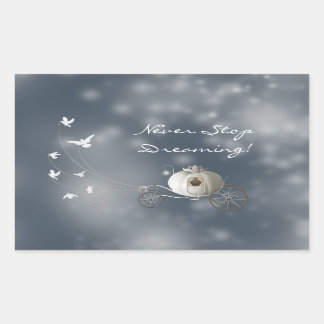 Cinderella Pumpkin Rechteckiger Aufkleber