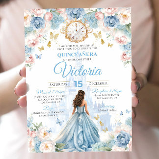 Cinderella Quinceañera Einladung Prinzessin Dress