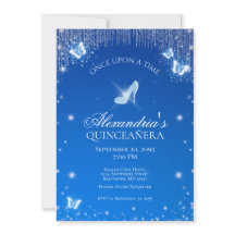 Cinderella Quinceanera Geburtstagseinladung