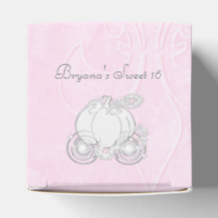 Cinderella Silver Carriage Pink Gastgeschenk Boxen Geschenkschachtel