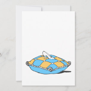 Cinderella Slipper auf Aquamarinem Orangenkissen