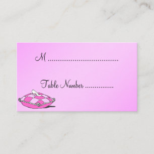 Cinderella Slipper Pink Custom Table Platzkarte