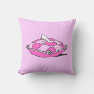 Cinderella Slipper Pink Pillow Kissen
