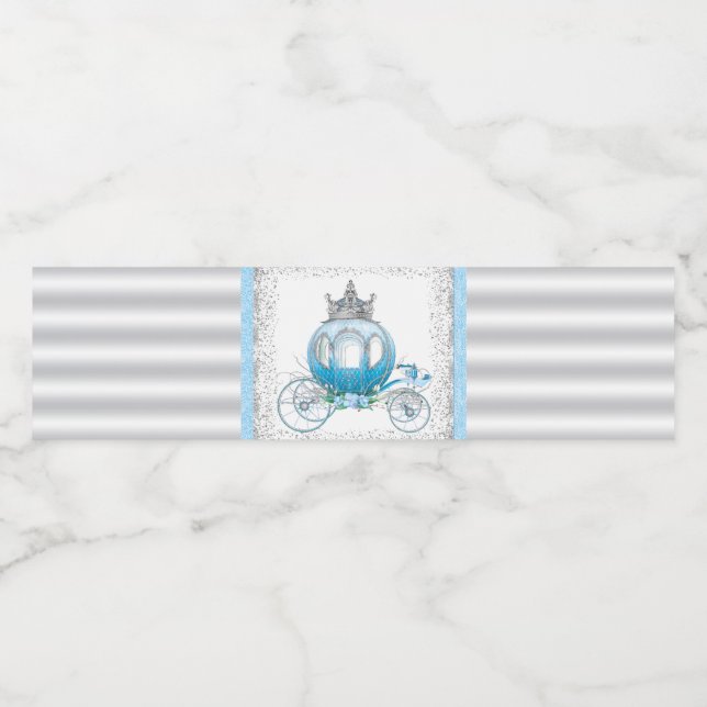 Cinderella Water Bottle Labels Wasserflaschenetikett (Einzelnes Label)