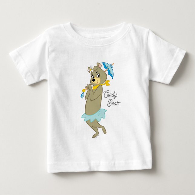 Cindy Bear Holding Parasol Baby T-shirt (Vorderseite)