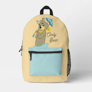 Cindy Bear Holding Parasol Bedruckter Rucksack
