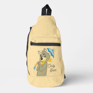 Cindy Bear Holding Parasol Crossbody Bag