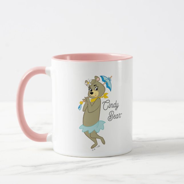 Cindy Bear Holding Parasol Tasse (Links)