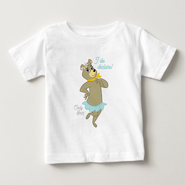 Cindy Bear Playful Pose Baby T-shirt (Vorderseite)