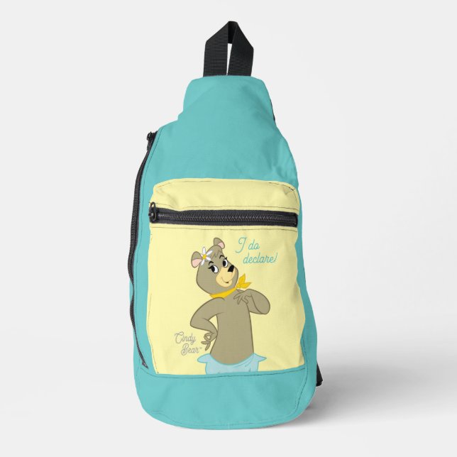 Cindy Bear Playful Pose Crossbody Bag (Vorderseite)