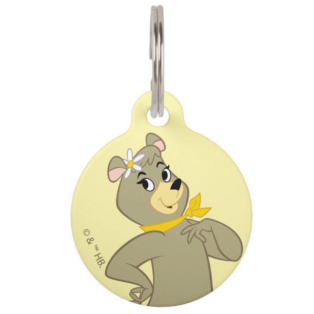 Cindy Bear Playful Pose Haustiermarke (Vorderseite)