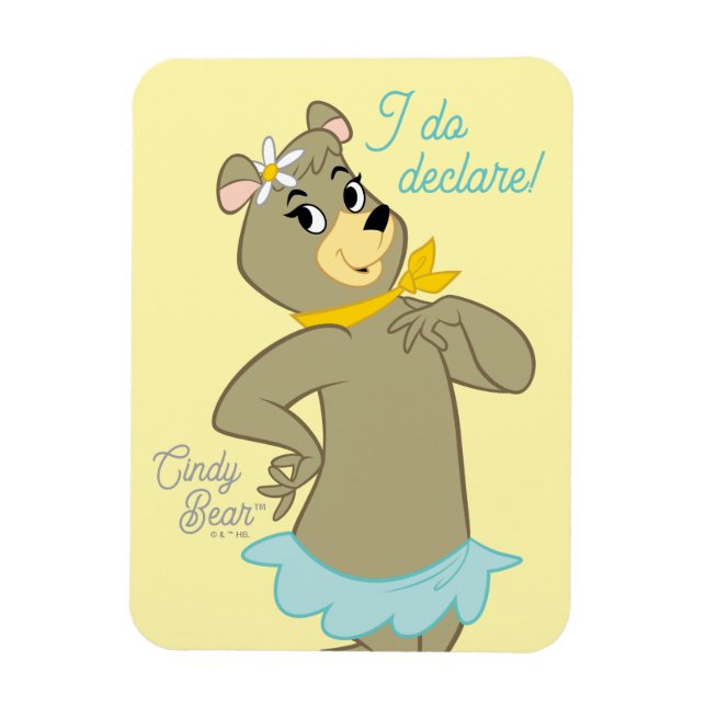 Cindy Bear Playful Pose Magnet (Vertikal)