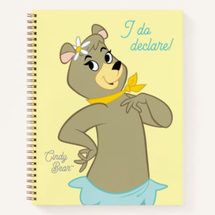 Cindy Bear Playful Pose Notizbuch