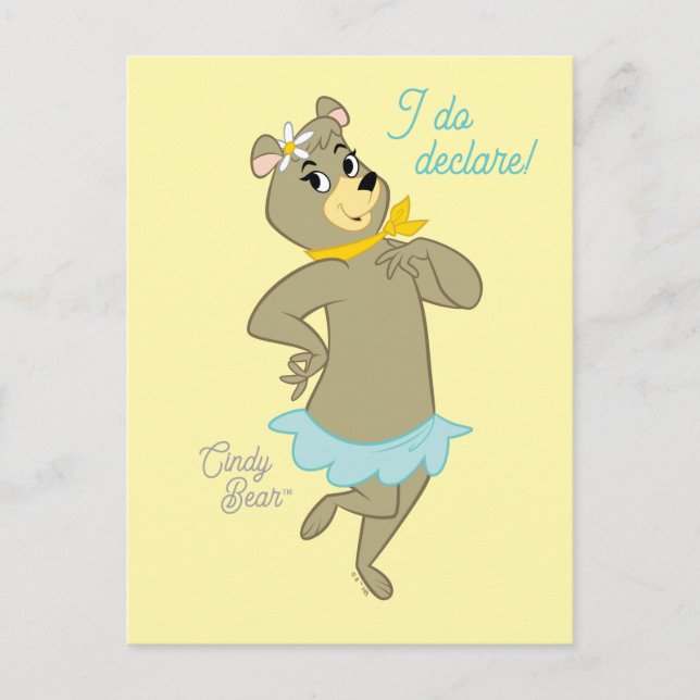 Cindy Bear Playful Pose Postkarte (Vorderseite)