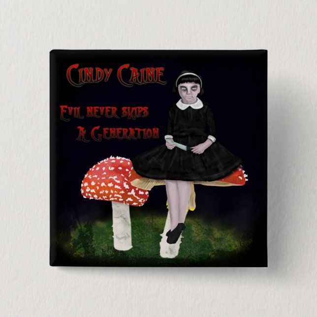 Cindy Caine Button (Vorderseite)