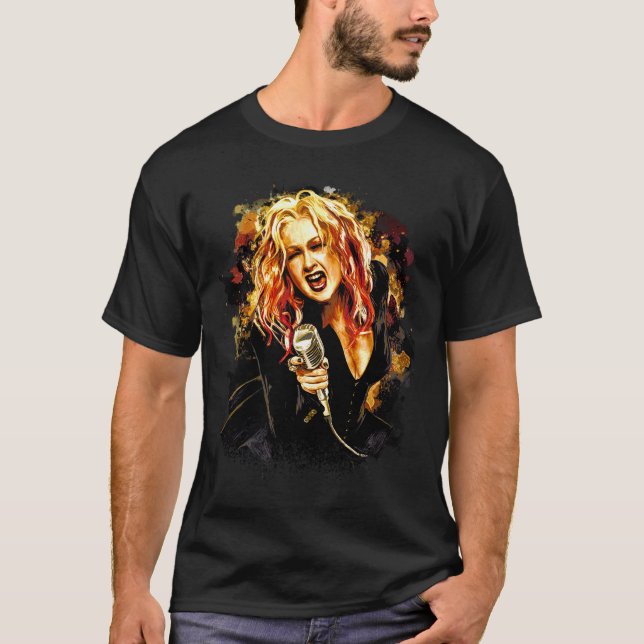 Cindy Lauper Paintings T-Shirt (Vorderseite)