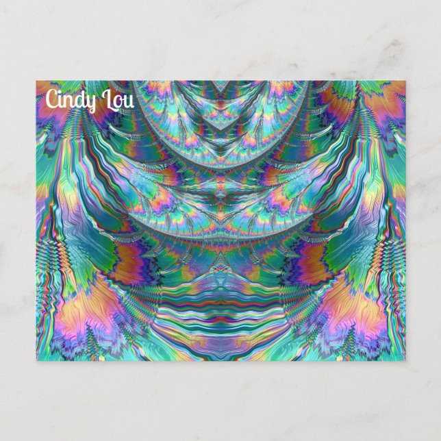 CINDY LOU ~ Oozing Pastors ~ 3D-Fraktal Design ~ Postkarte (Vorderseite)