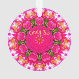 CINDY LOU ~ ROSE LOVER ~ 0rnalic ~ Acrylic ~ Ornament