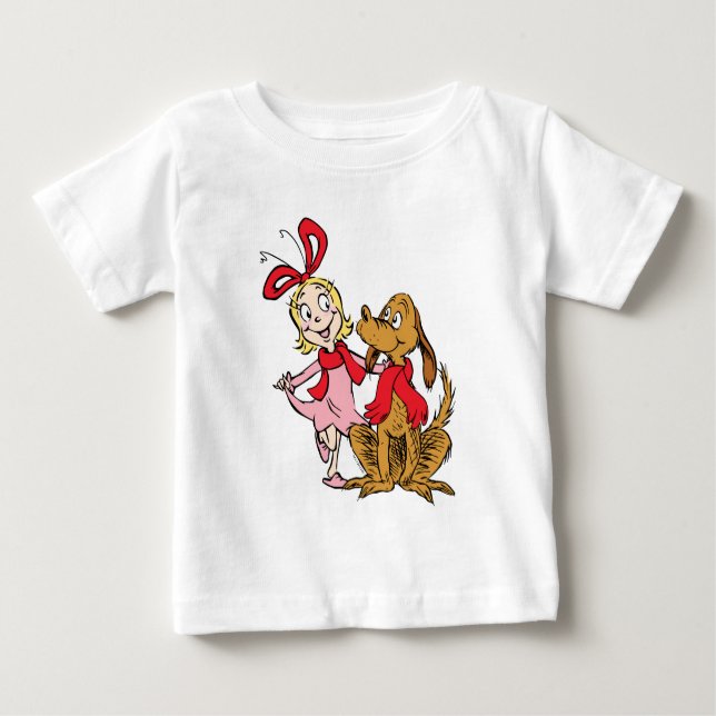 Cindy Lou Wer und Max der Hund Baby T-shirt (Vorderseite)