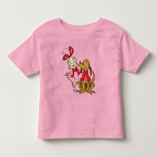 Cindy Lou Wer und Max der Hund Kleinkind T-shirt (Vorderseite)