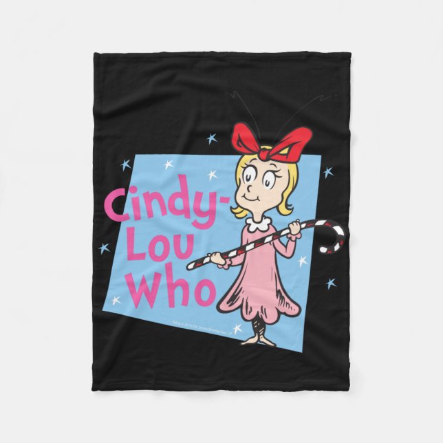 Cindy Lou Who Candy Cane T Shirt  Fleecedecke (Vorderseite)